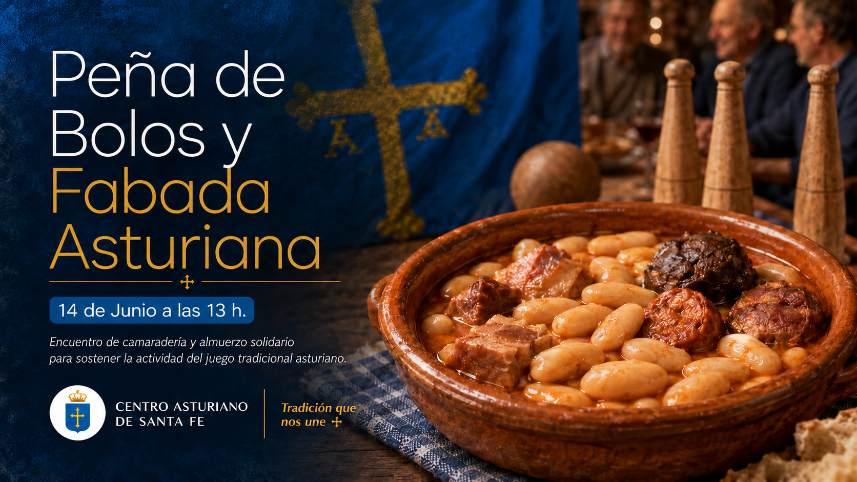 Peña de Bolos y Fabada Asturiana en el Centro Asturiano